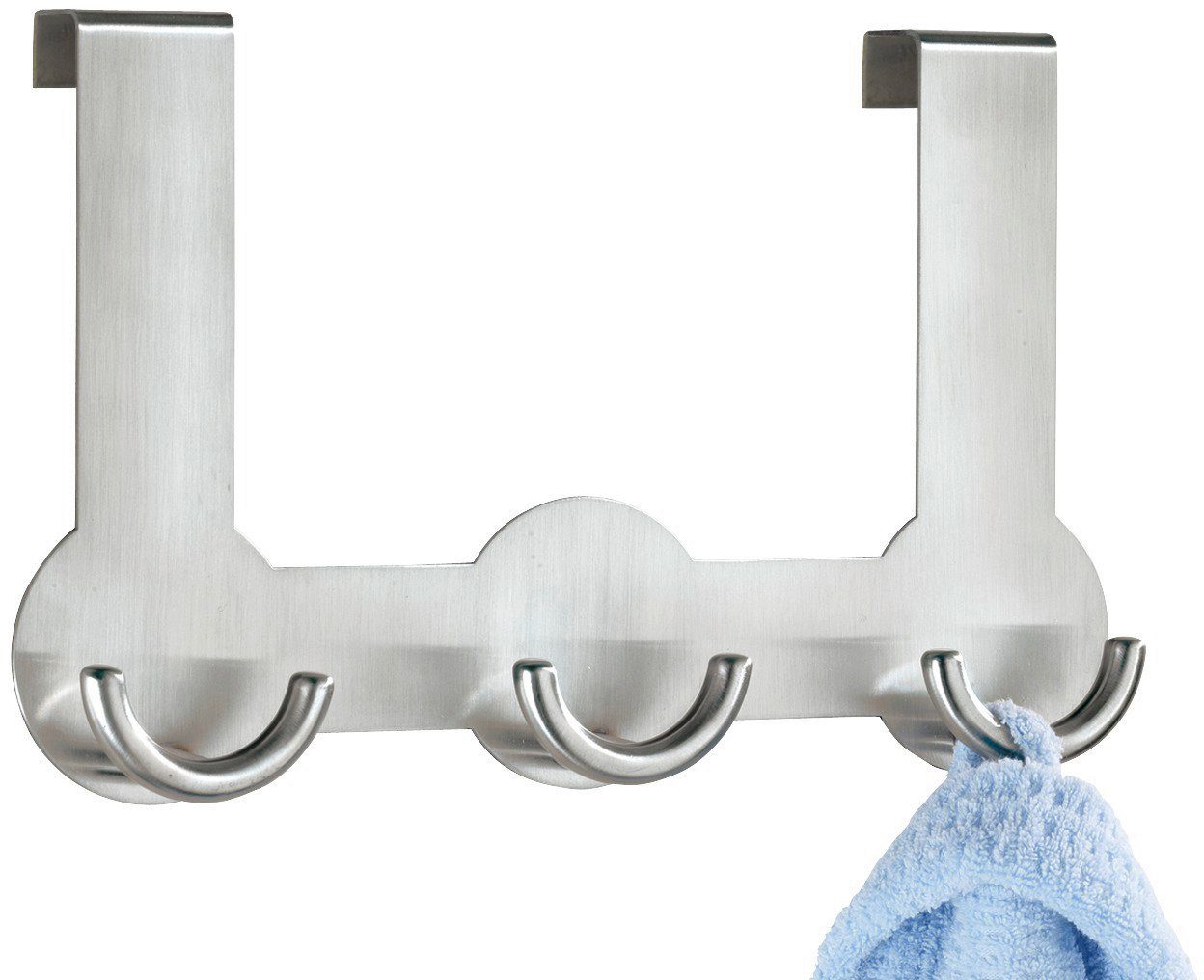 WENKO Türhaken Modell Rondo, Türen, Türgarderobe, Hakenleiste mit 3 Haken, für einen Türfalz von 2 cm – Bild 2 von 5