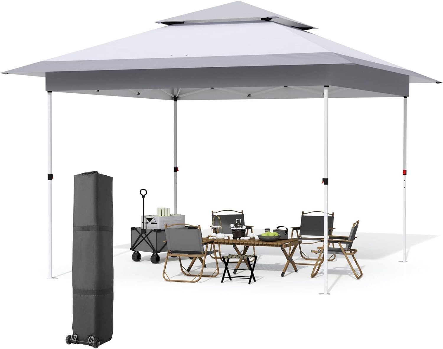 TLGREEN Faltpavillon 3.6x3.6M, One Push Gartenpavillon günstig online kaufen