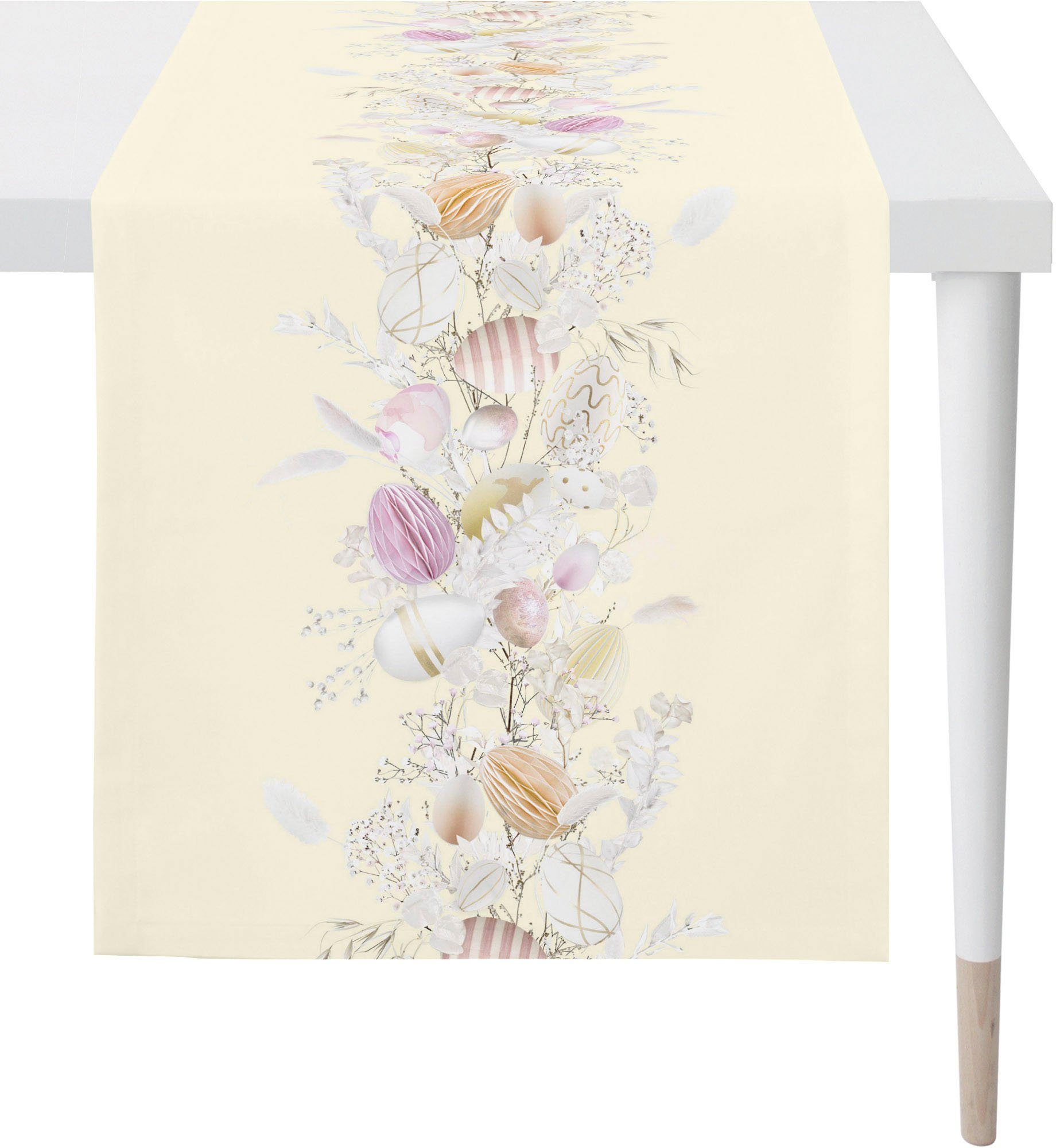 APELT Вузькі скатертини 6500 HAPPY EASTER, Osterdeko, Ostern (1-tlg), Digitaldruck