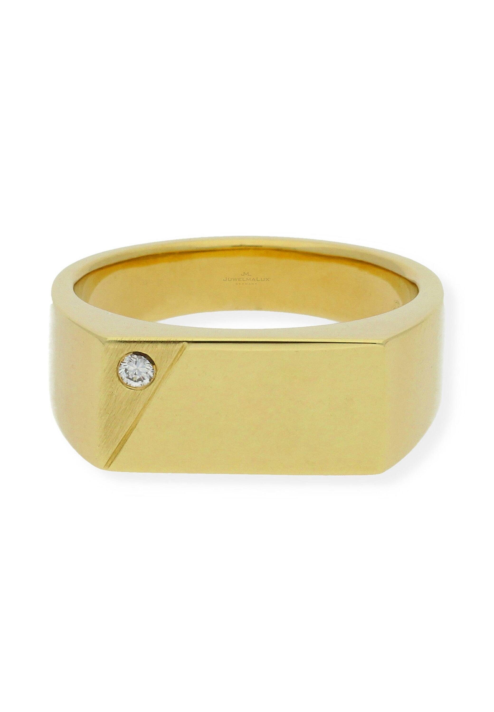 JuwelmaLux Diamantring Ring Gold Herren mit Diamant(en) (1-tlg), Gold  333/000, inkl. Schmuckschachtel
