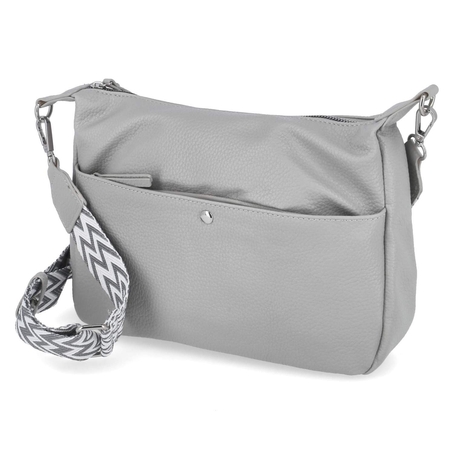 Handtasche Fräulein Frida FF2057,810 Damen Umhängetaschen Synthetik grey