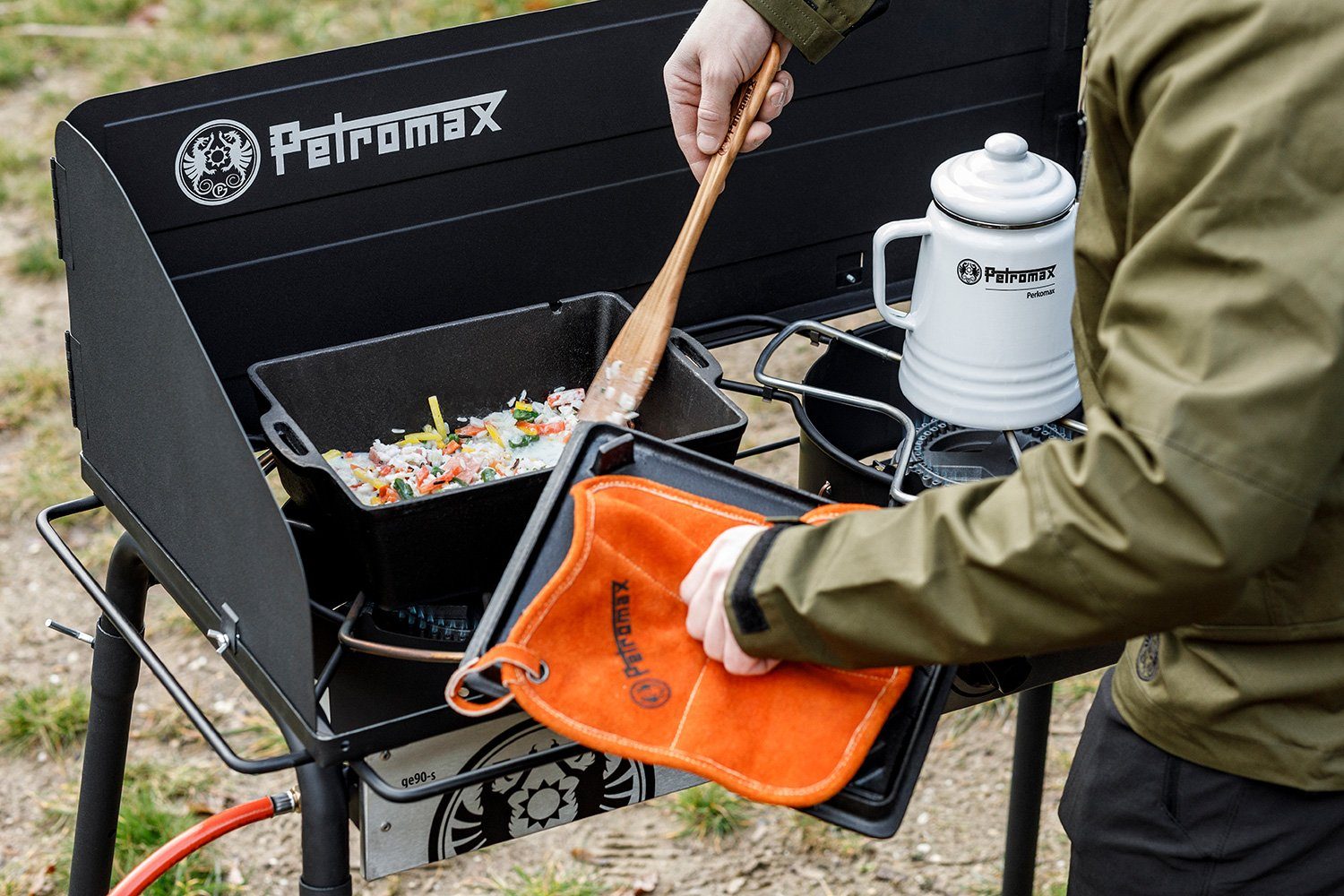Petromax Grillhandschuhe Petromax Aramid Pro 300 Topflappen, rechteckig (2 Stück)