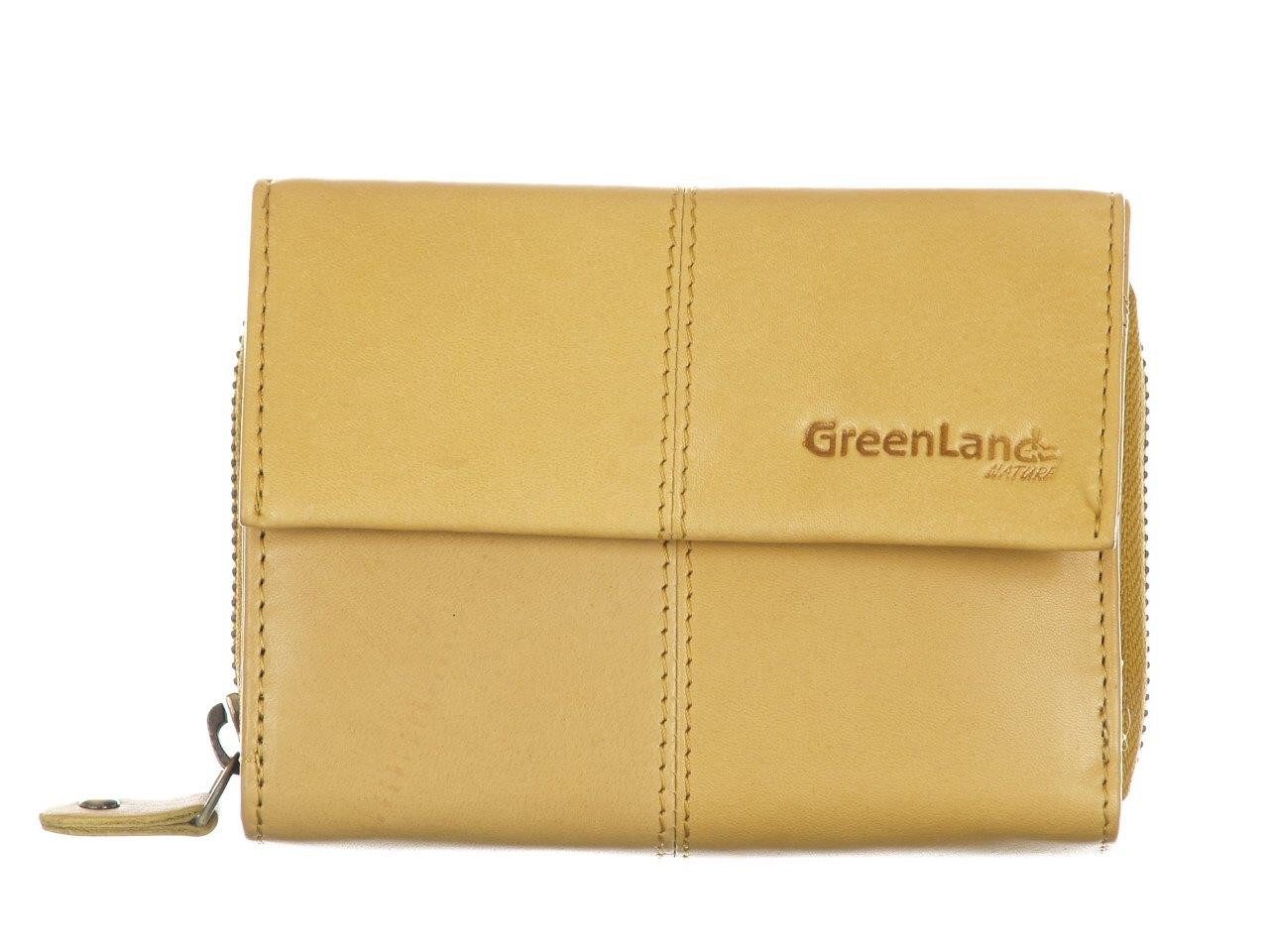 GreenLand Nature Geldbörse, Reißverschlussbörse, Damenbörse, Portemonnaie