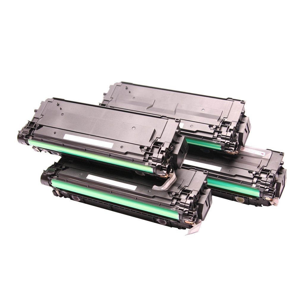 ABC Tonerkartusche, Set 4x Toner XL kompatibel für HP Laserjet Enterprise M550 Series
