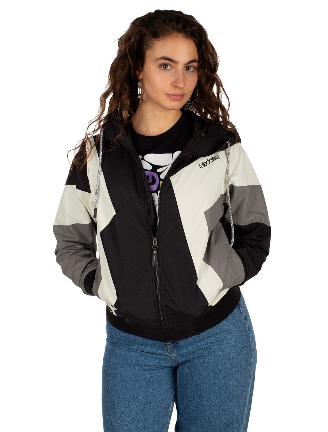 iriedaily Allwetterjacke IrieDaily Puzzled Jacket (1-St) wasserabweisend (2000mm/br), und windabweisend