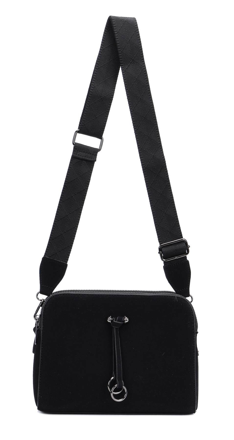 ITALYSHOP24 Schultertasche Damen Tasche Bodybag Umhängetasche Crossbody Brusttasche Handtasche, Crossover Muster Сумкиgurt Smartphone Geldtasche Abend Handy Clutch