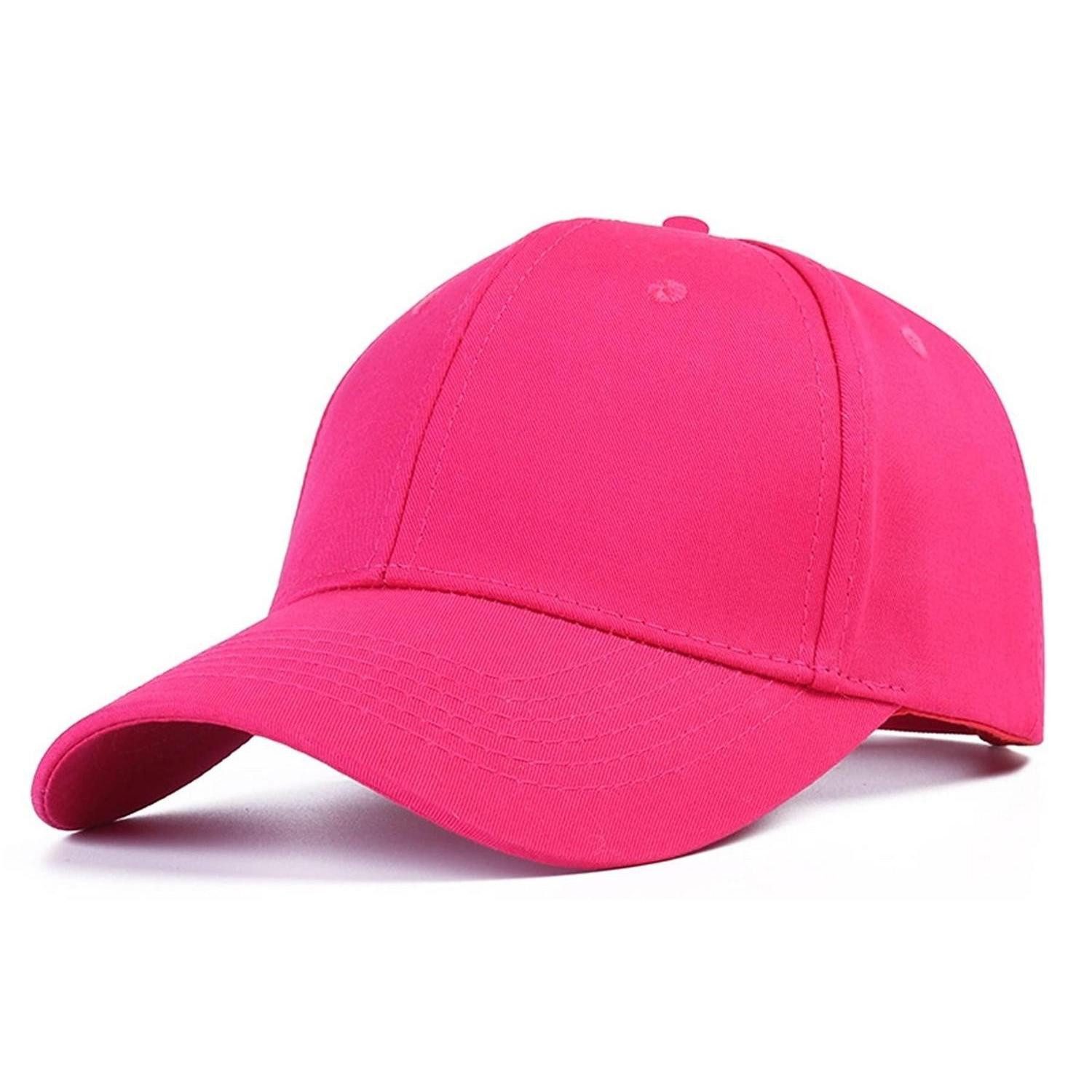 Baseball Cap Basecap Damen Herren Unisex Verstellbar Baumwolle Outdoor M b rosa