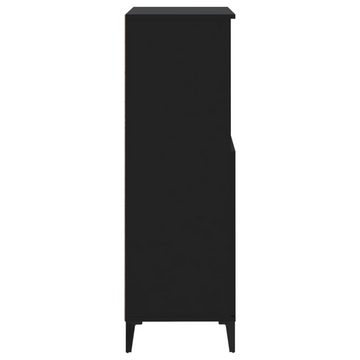 furnicato Sideboard Highboard Schwarz 60x36x110 cm Holzwerkstoff