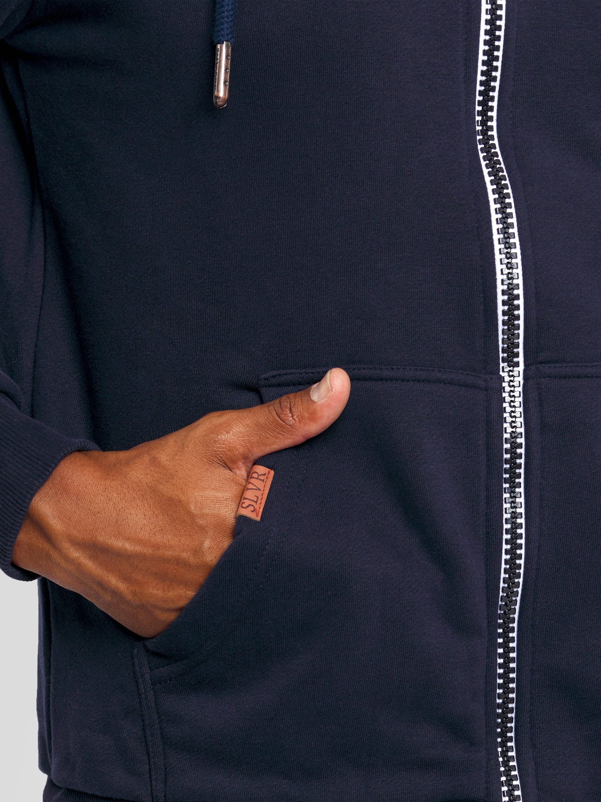Alessandro Salvarini Sweatjacke ASGeenio mit hohem Kragen – Bild 4 von 5