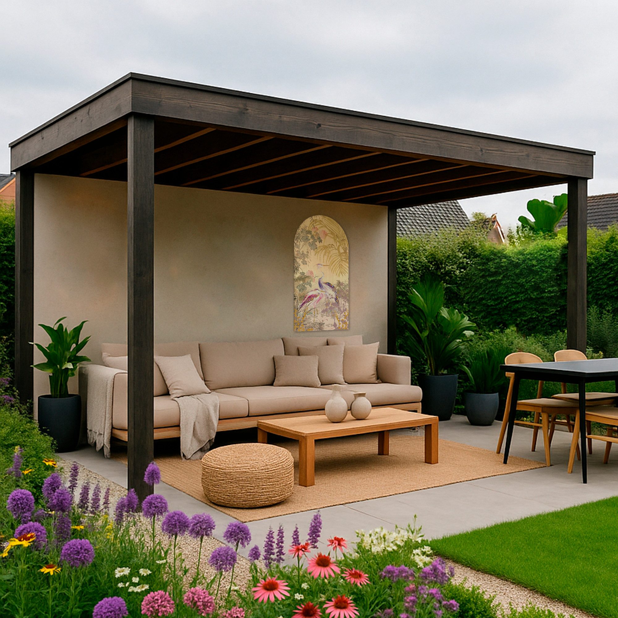 Art for the home Leinwandbild Reiher, (1 St)