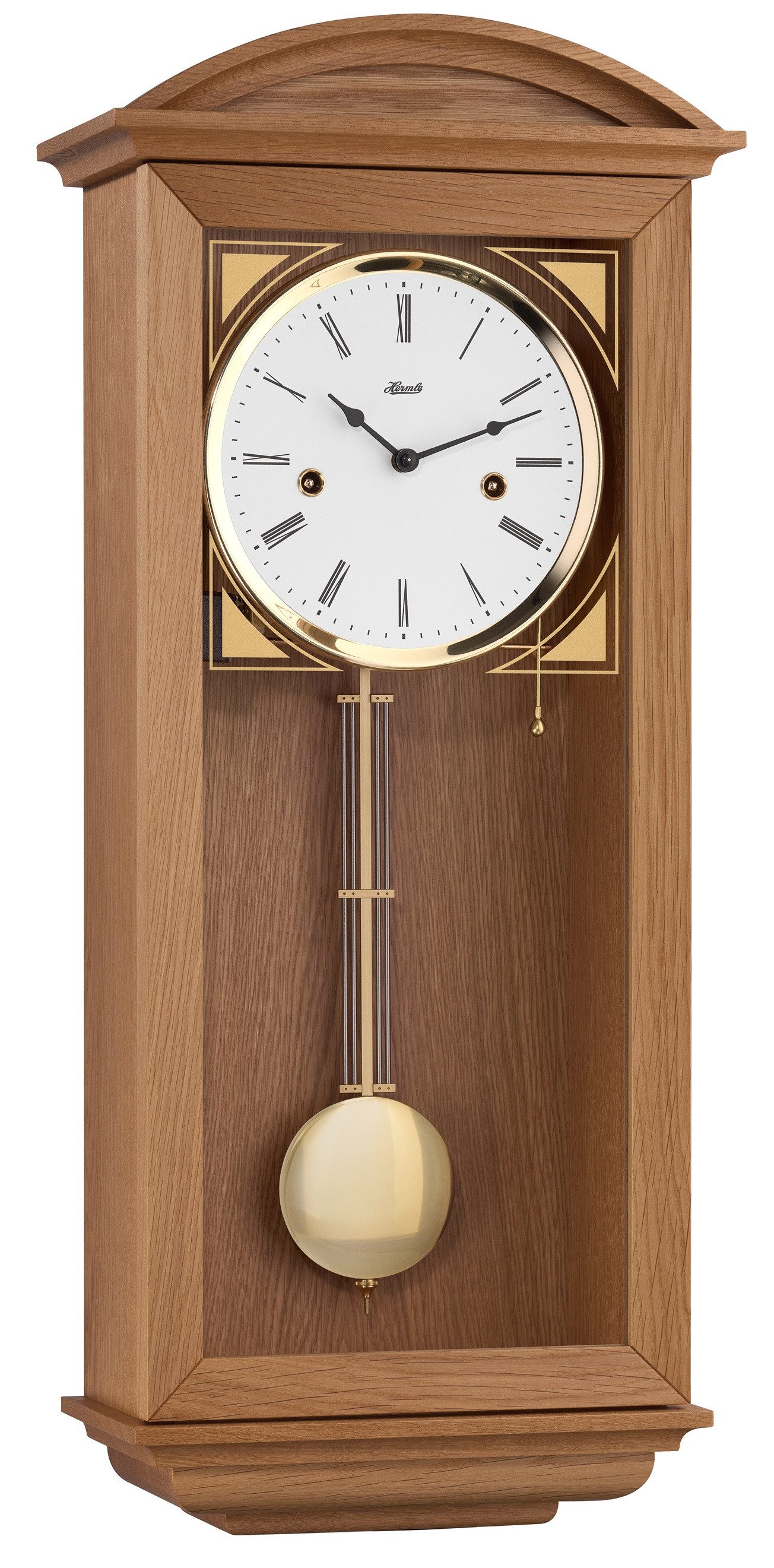Hermle Pendelwanduhr Hermle 71024 Regulateur mechanisch 14 Tage Uhrwerk 0141 (Schlag auf Tonfeder)
