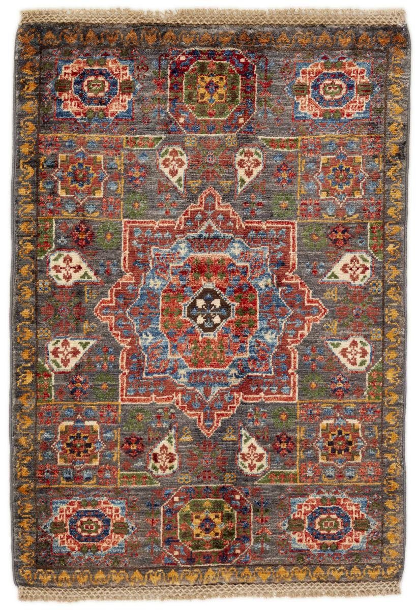 Orientteppich, 6 rechteckig, Höhe: 63x92 Orientteppich Nain Trading, Handgeknüpfter Mamluk mm