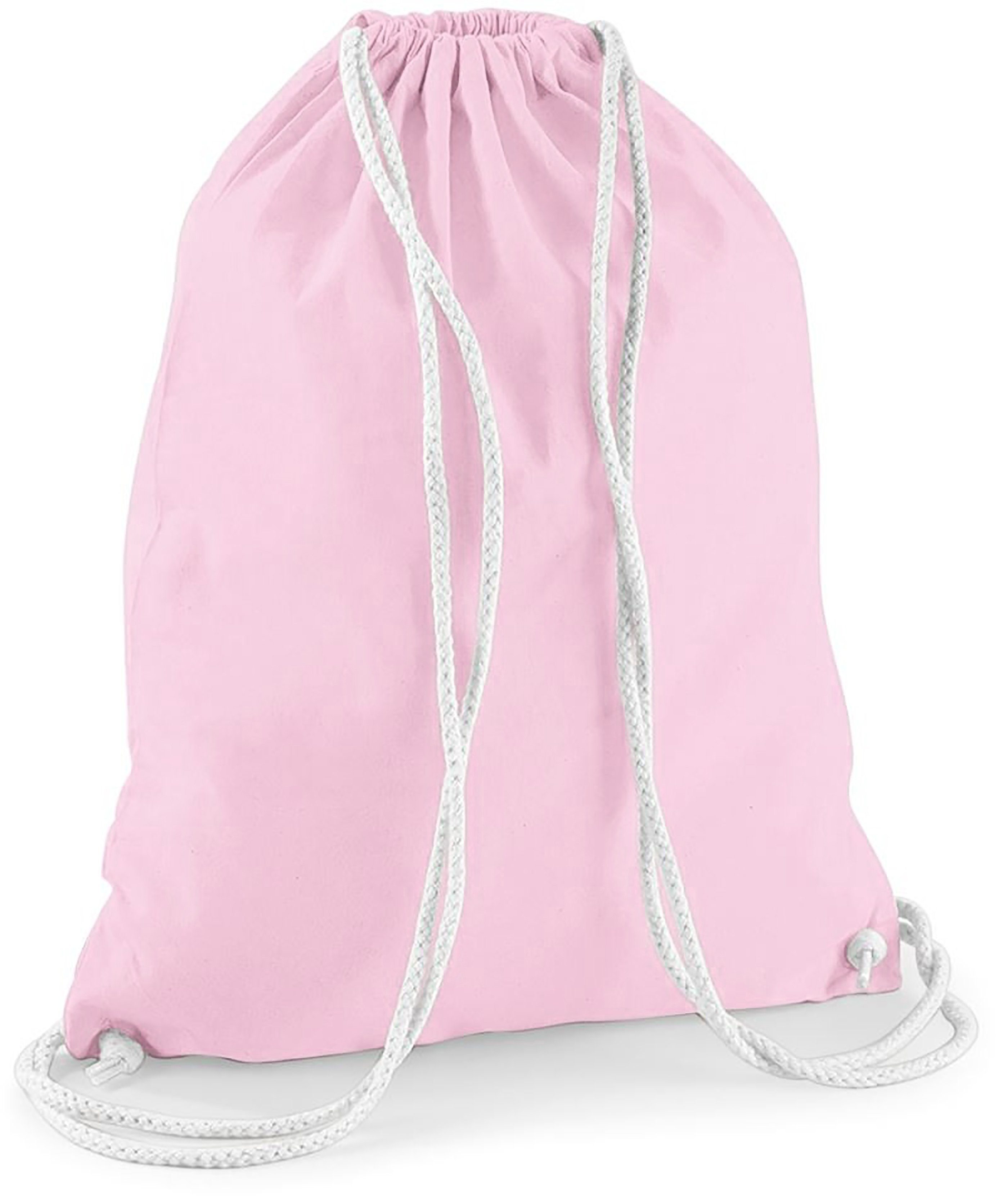 Aufdruck Aufdruck Tasche mit mit - Baumwoll MyDesign24 Turnbeutel Rucksack i319 Sportbeutel Oktoberfest bzw. Bierkrug, rosa