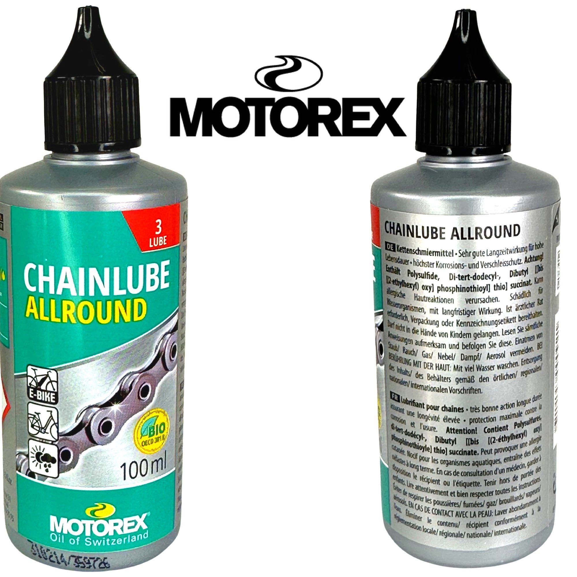 Motorex Fahrrad-Montageständer Motorex Fahrrad MTB Road Ebike Kettenöl Allround Allwetter100ml