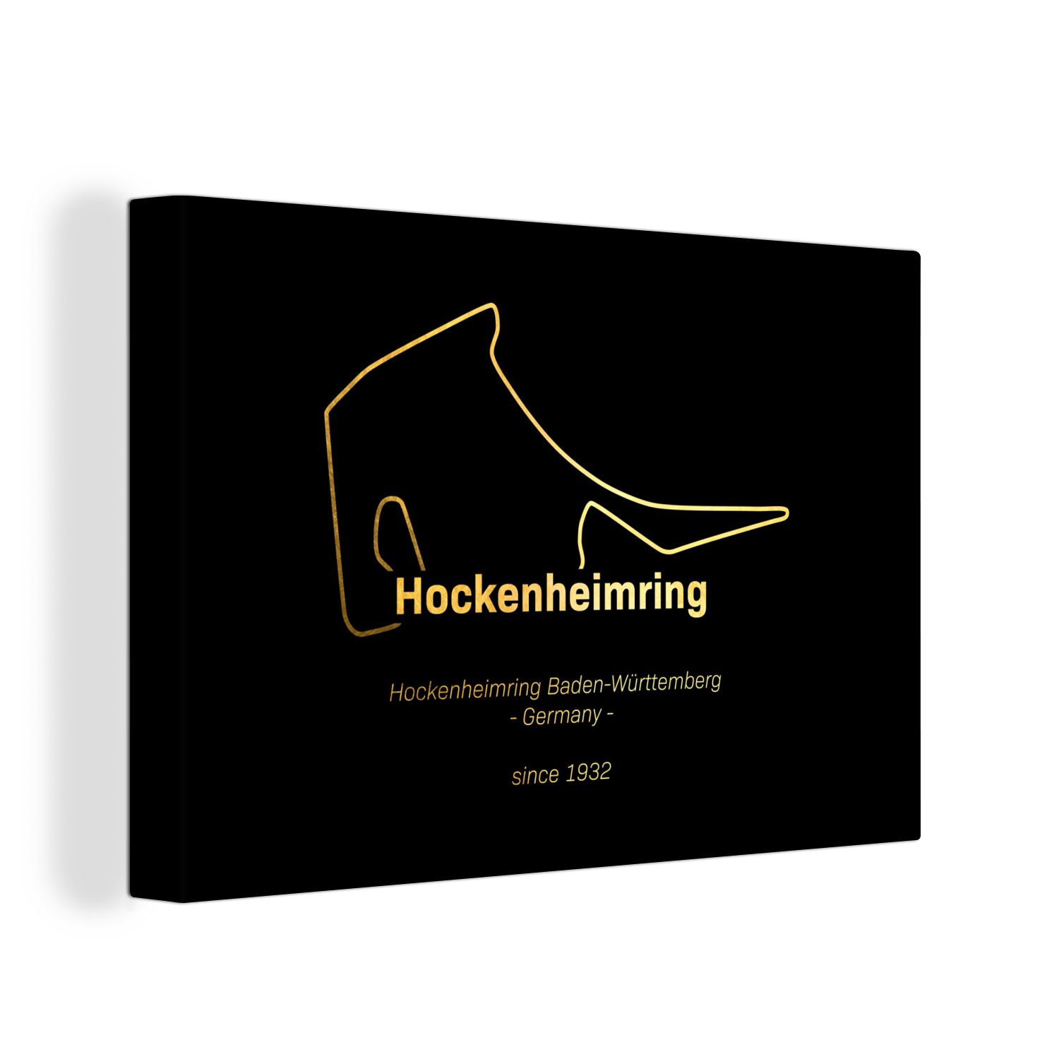 OneMillionCanvasses® Leinwandbild Deutschland - Formel 1 - Rennstrecke, (1 St), Wandbild Leinwandbilder, Aufhängefertig, Wanddeko, 30x20 cm