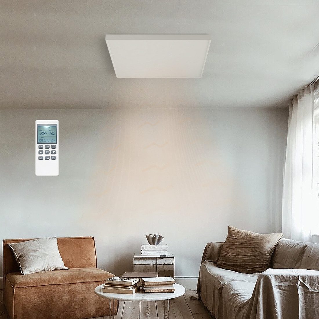 Byecold Infrarotheizung Deckenmontage, Mit Thermostat, Überhitzungsschutz, günstig online kaufen