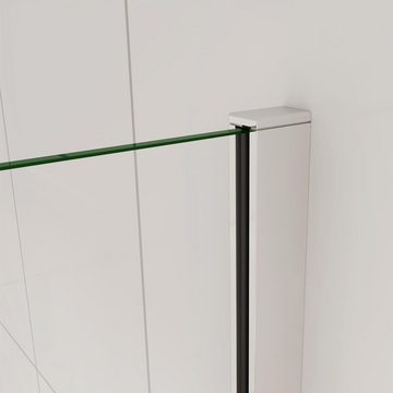 duschspa Duschwand 185cm 6mm Nano Glas Seitenwand Walk in Duschtrennwand, (Set), Glas