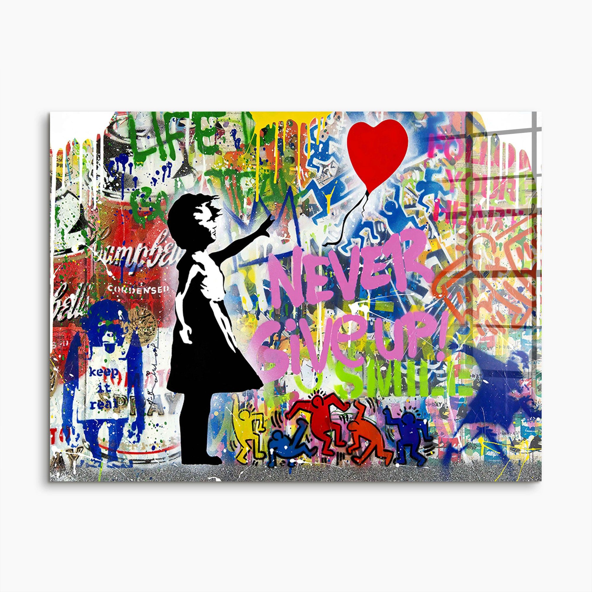 Next Level Canvas Wandbild Never Give günstig online kaufen