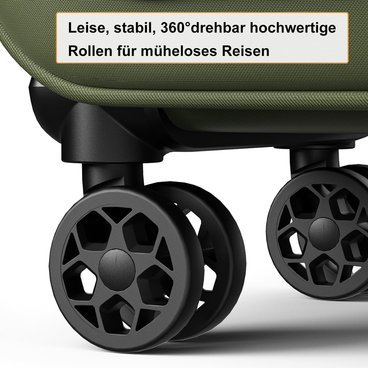 Verage Weichgepäck-Trolley Toledo Weichschalenkoffer Reisekoffer, 4 Rollen, TSA-Schloss, erweiterbar Stoffkoffer Volumenerweiterung S/M/L/Sets – Bild 5 von 5