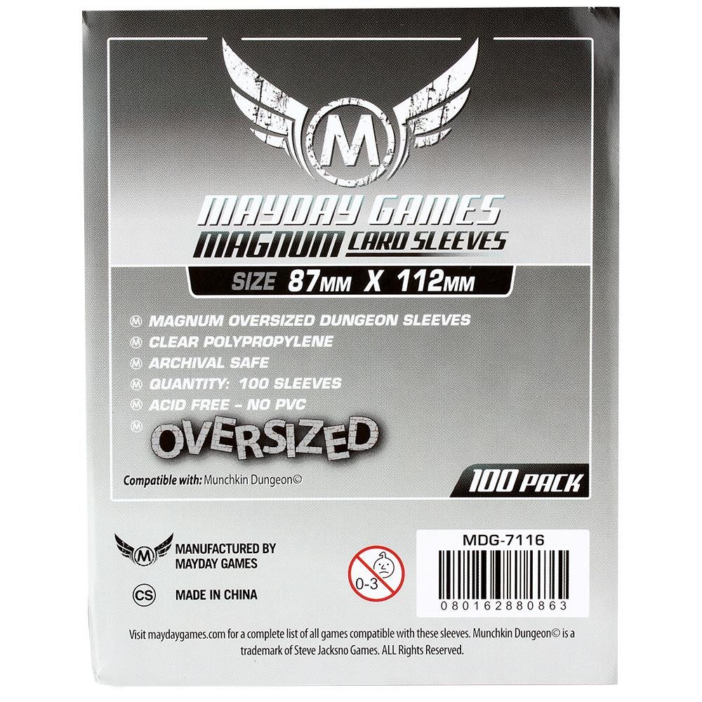 Mayday Games Spiel Standard Oversized Hüllen 87x112mm 100 Stück 7116