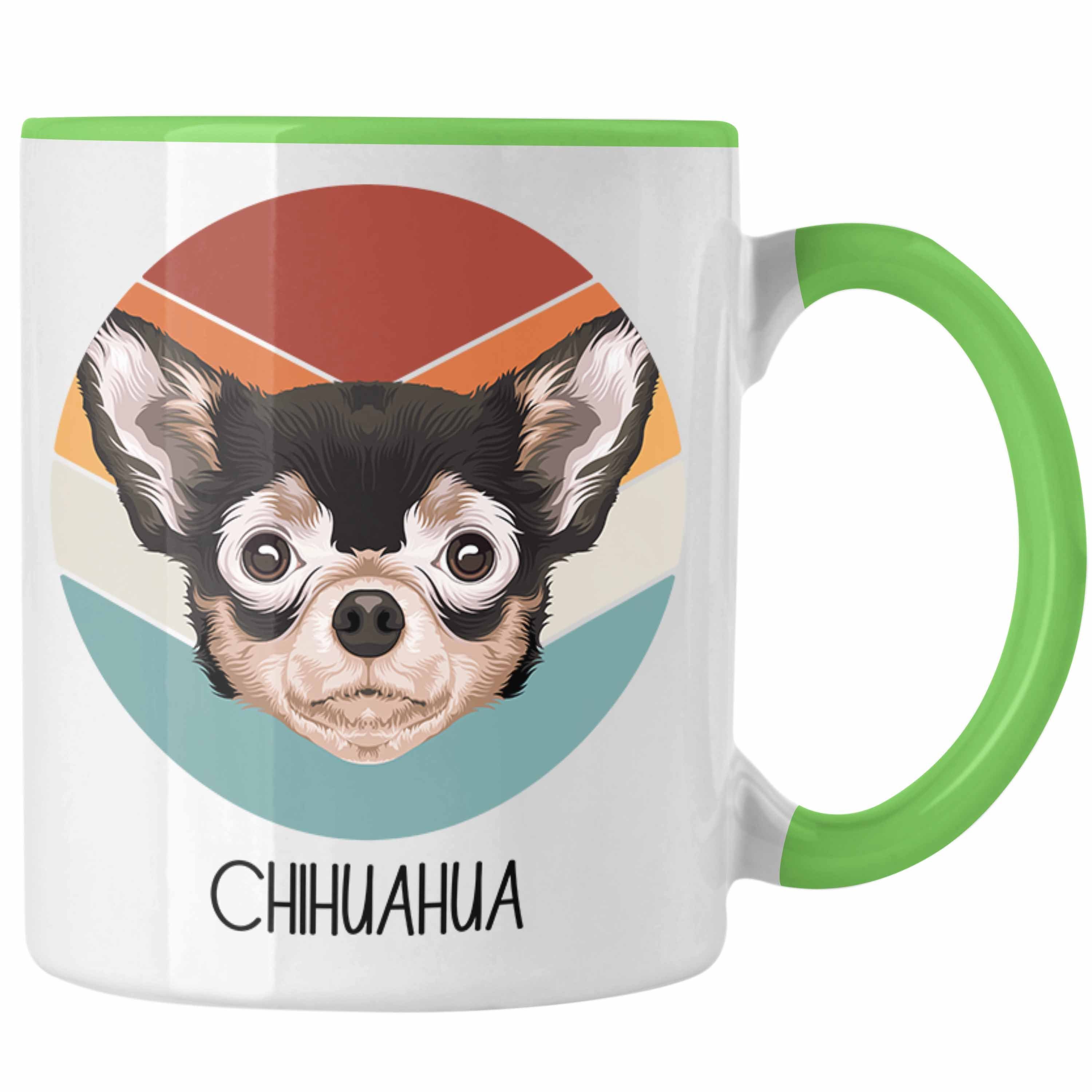 Trendation Tasse Chihuahua Besitzer Tasse Geschenk Lustiger Spruch Geschenkidee Chihuah Grün