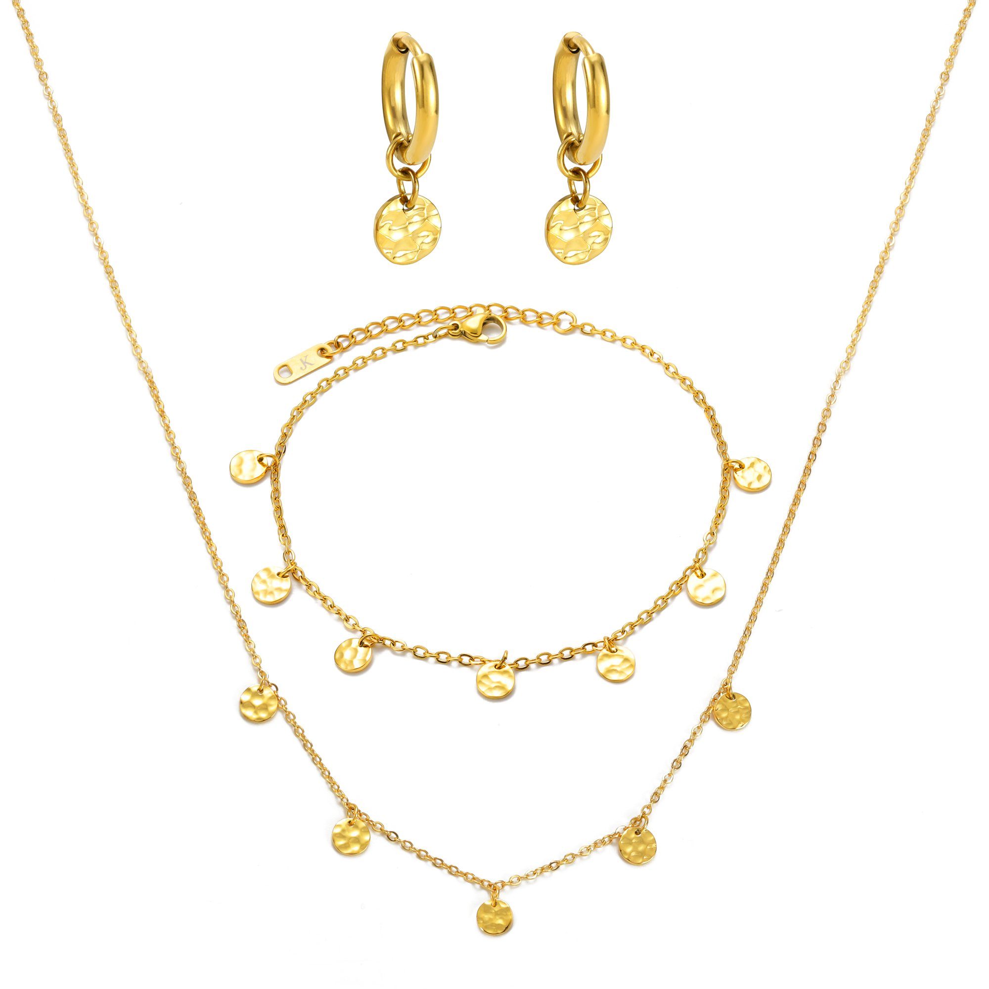 Kim Johanson Schmuckset Mond Plättchen (Set), 3 teiliges Set günstig online kaufen