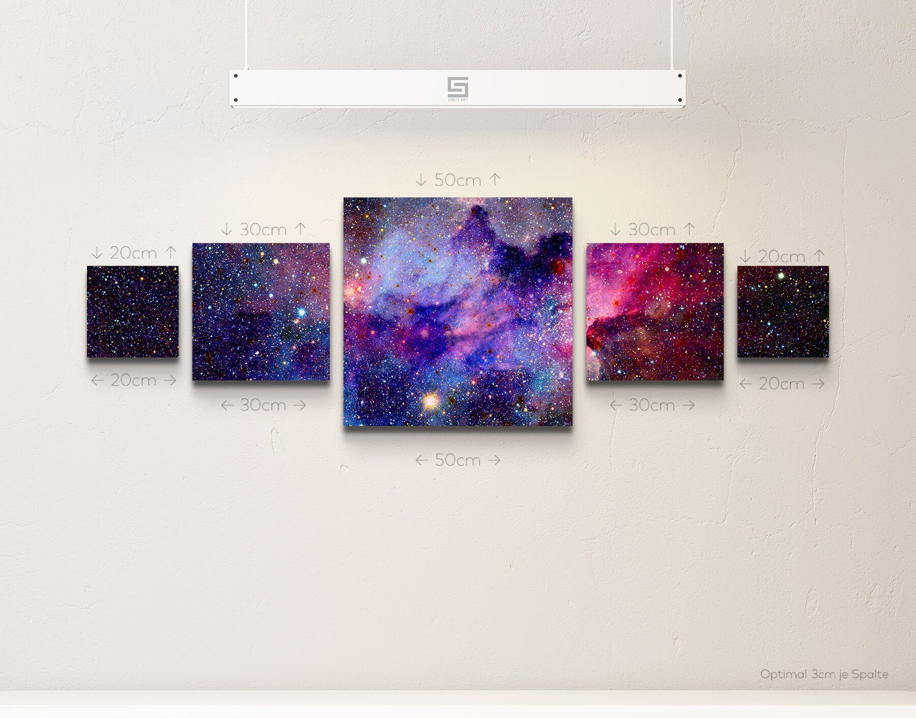 Sinus Art Leinwandbild Nebel und Galaxien günstig online kaufen