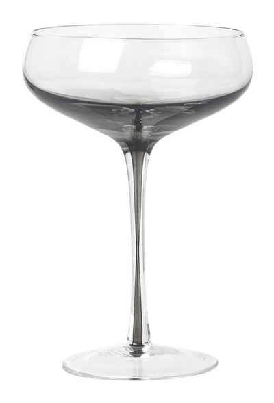 Broste Copenhagen Cocktailglas Smoke Cocktailglas grey 16,3cm, Glas