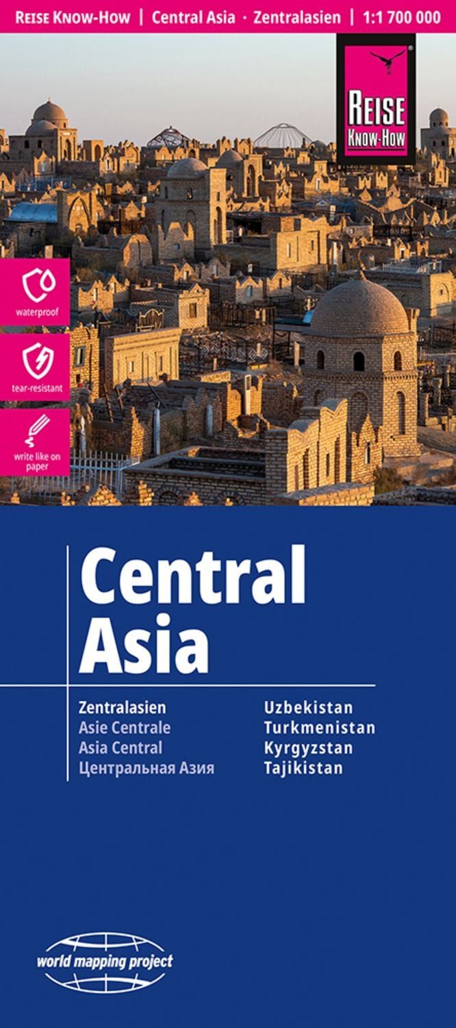 Reise Know-How Landkarte Zentralasien / Central Asia (1:1.700.000) / diverse