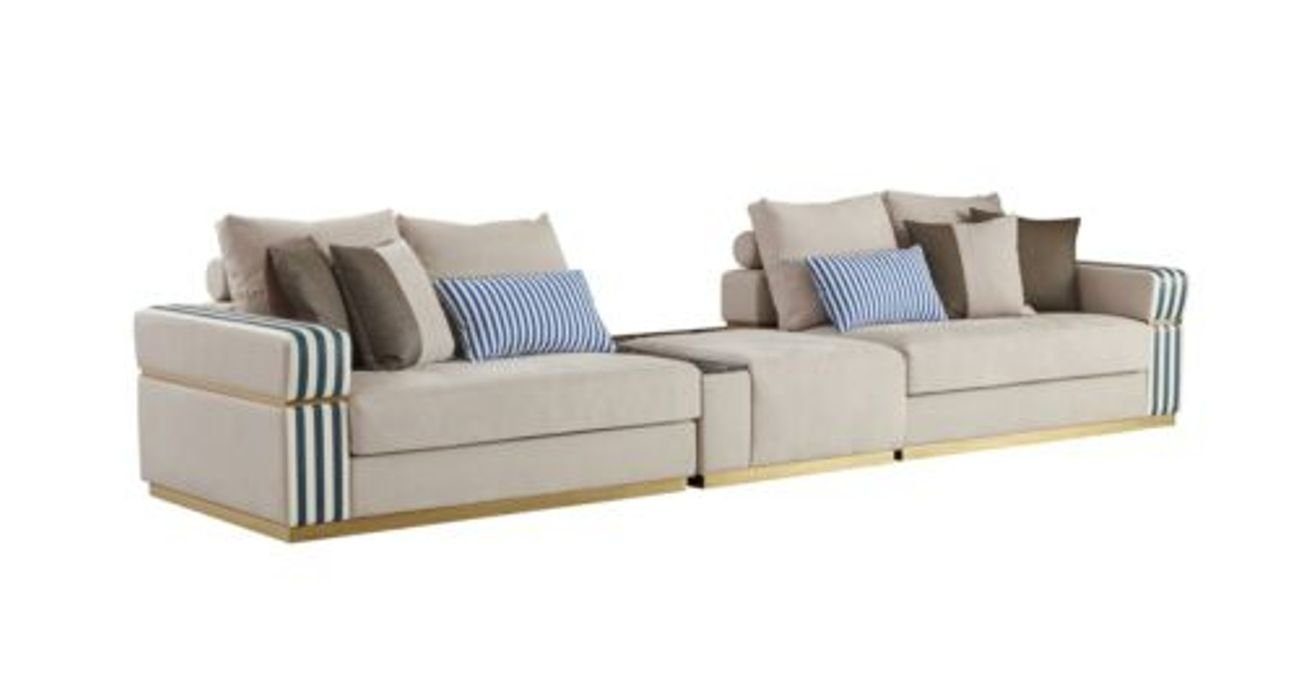 JVmoebel Big-Sofa, Sofa xxl Beige Wohnzimmer Modern Design Couchen Sofas Neu Kreative