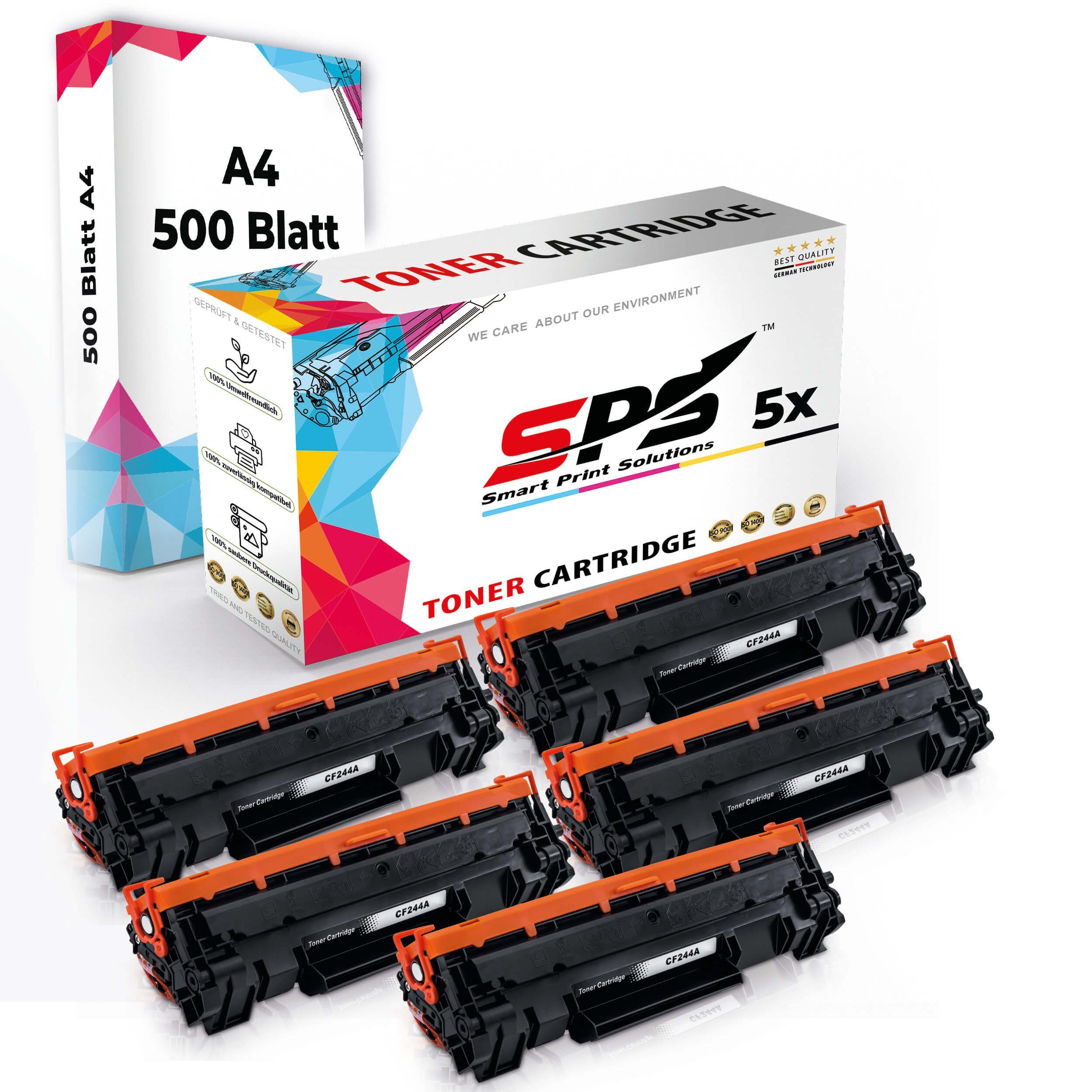 Multipack Pack, Druckerpapier Tonerkartusche Set (5er Druckerpapier) Toner,1x SPS A4 A4 5x Kompatibel, 5x +