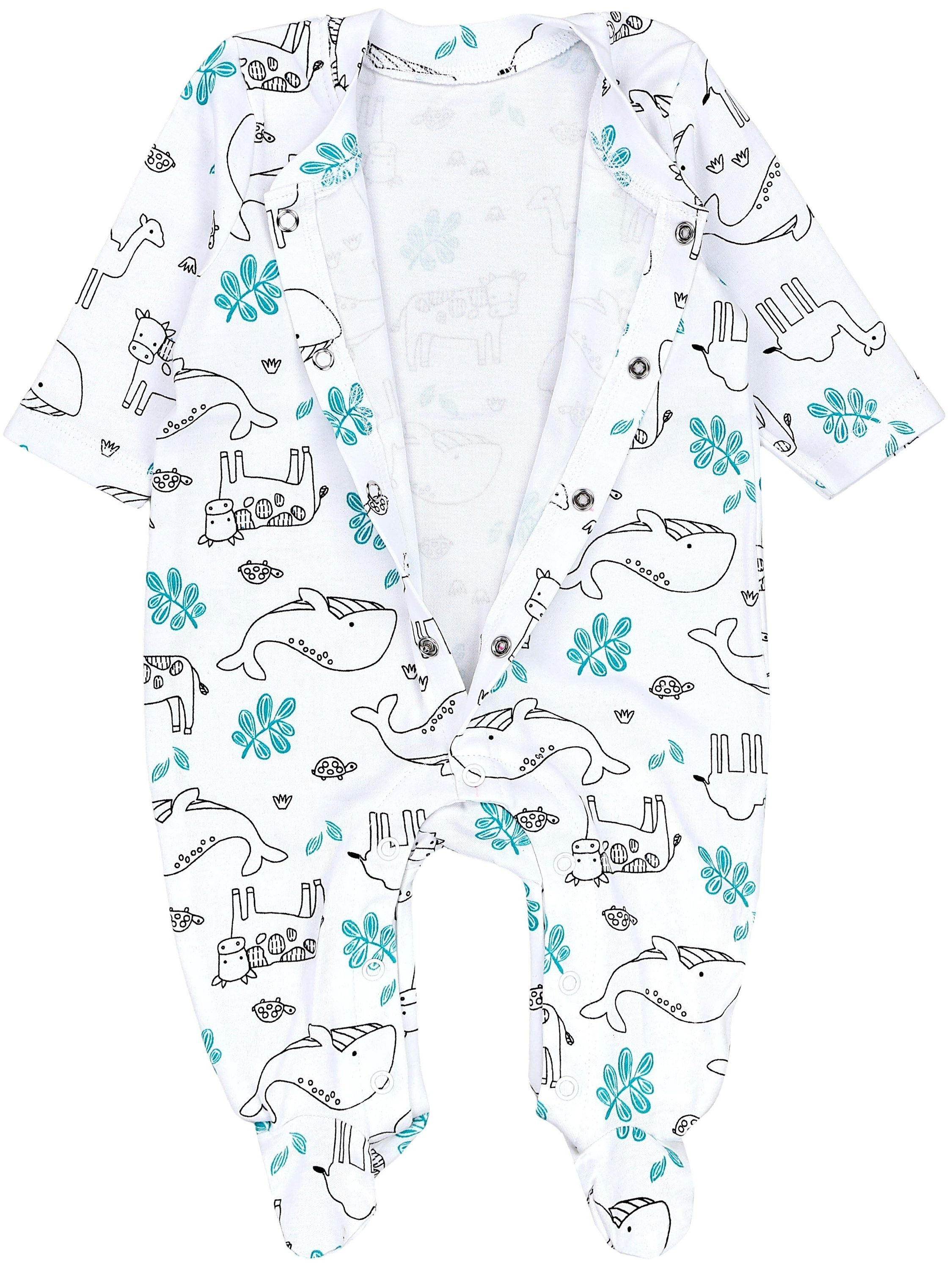 TupTam Schlafoverall TupTam Baby Mädchen Schlafstrampler mit Fuß 3er Pack – Bild 5 von 5
