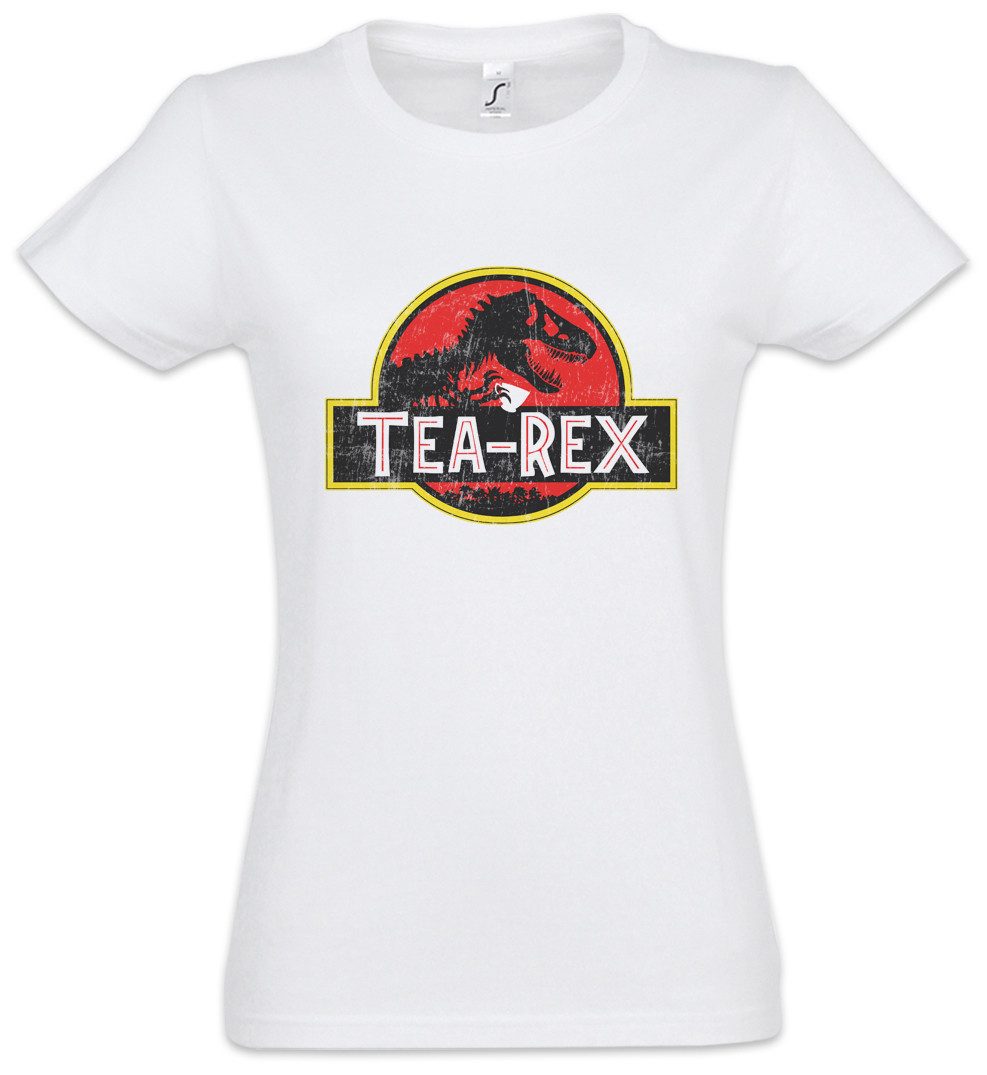 Print-Shirt Tea-Rex I Damen T-Shirt Tyrannosaurus Tea Tee Rex T-Rex Dinosaurier