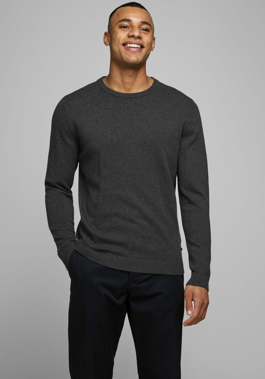 Jack & Jones Rundhalspullover BASIC KNIT CREW NECK