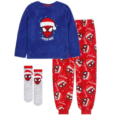 Sarcia.eu Schlafanzug Spiderman MARVEL Geschenkset: Schlafanzug + Socken, Jungen, 6-7 Jahre