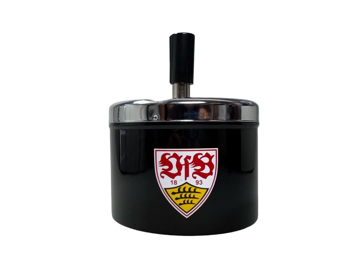 VfB Stuttgart Aschenbecher VfB Stuttgart Drehaschenbecher schwarz mit Logo