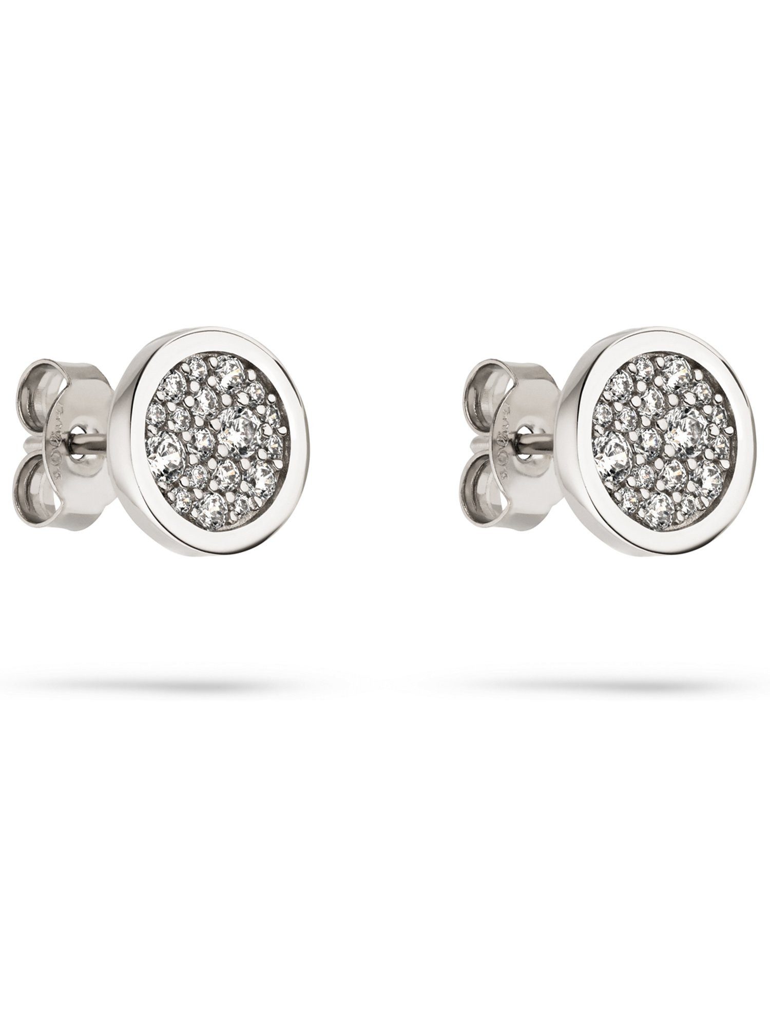 s.Oliver Paar Ohrstecker S.Oliver Damen-Ohrstecker 925er Silber 15 Zirkonia