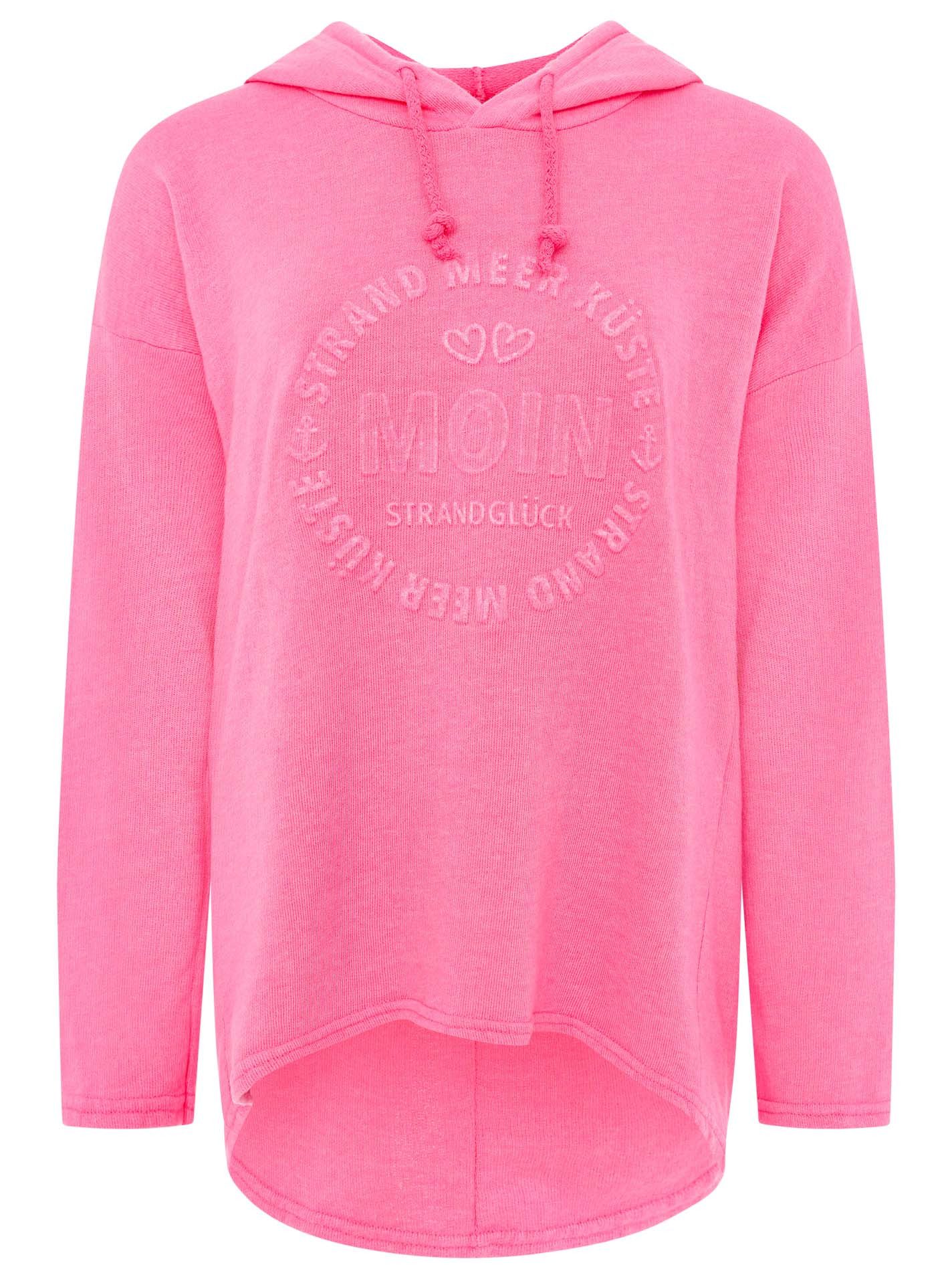 Zwillingsherz Hoodie "Moin" Kapuze, Kordelzug, Langarm, maritimer Schriftzug – Bild 2 von 5