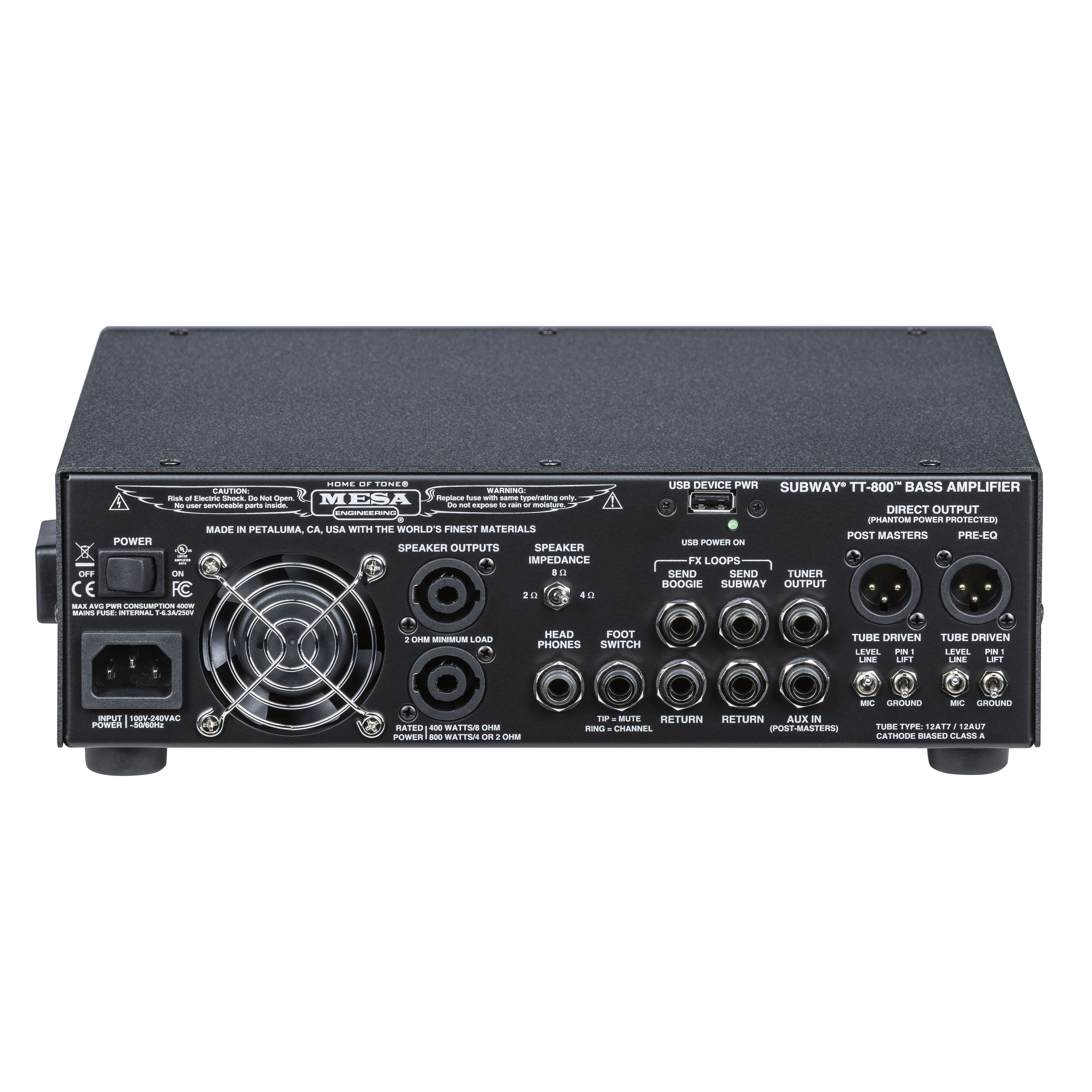 Mesa Boogie Verstärker (Subway TT-800 Head - Bass Topteil)