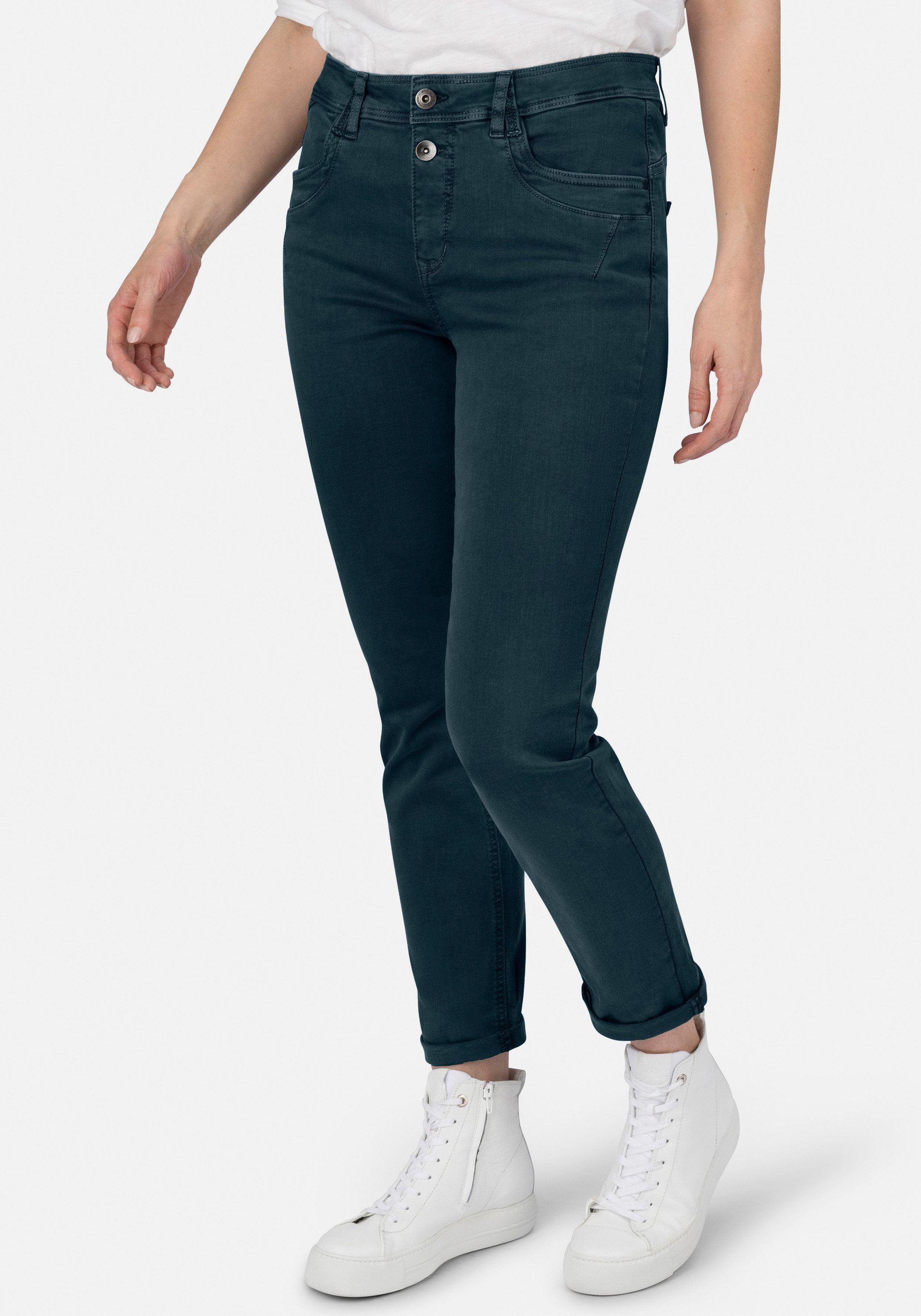 STOOKER WOMEN Boyfriend-Jeans Davos Colour Denim Boyfriend Fit Jeans Jeans Boyfriend Fit Casual Denim Lässige Passform für Damen