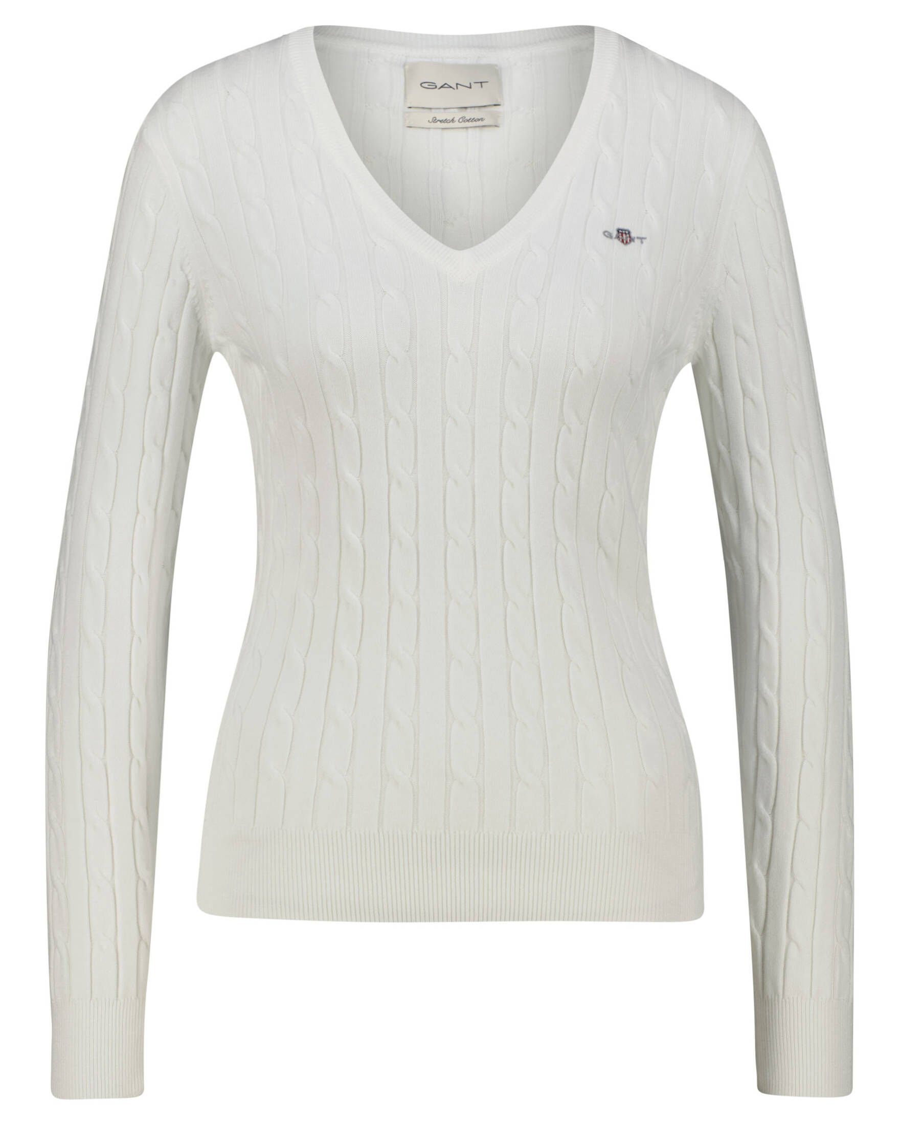 Gant Strickpullover Damen Strickpullover STRETCH COTTON günstig online kaufen