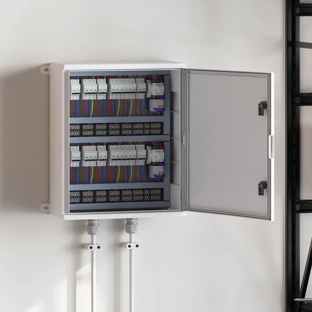 furnicato Werkzeugschrank Kontrollschrank 57 x 23 x 60 cm Grau (1-St) Stabile Aufbewahrungsbox mit viel Stauraum für deine Werkzeuge