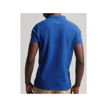 Superdry Poloshirt blau regular fit (1-tlg)