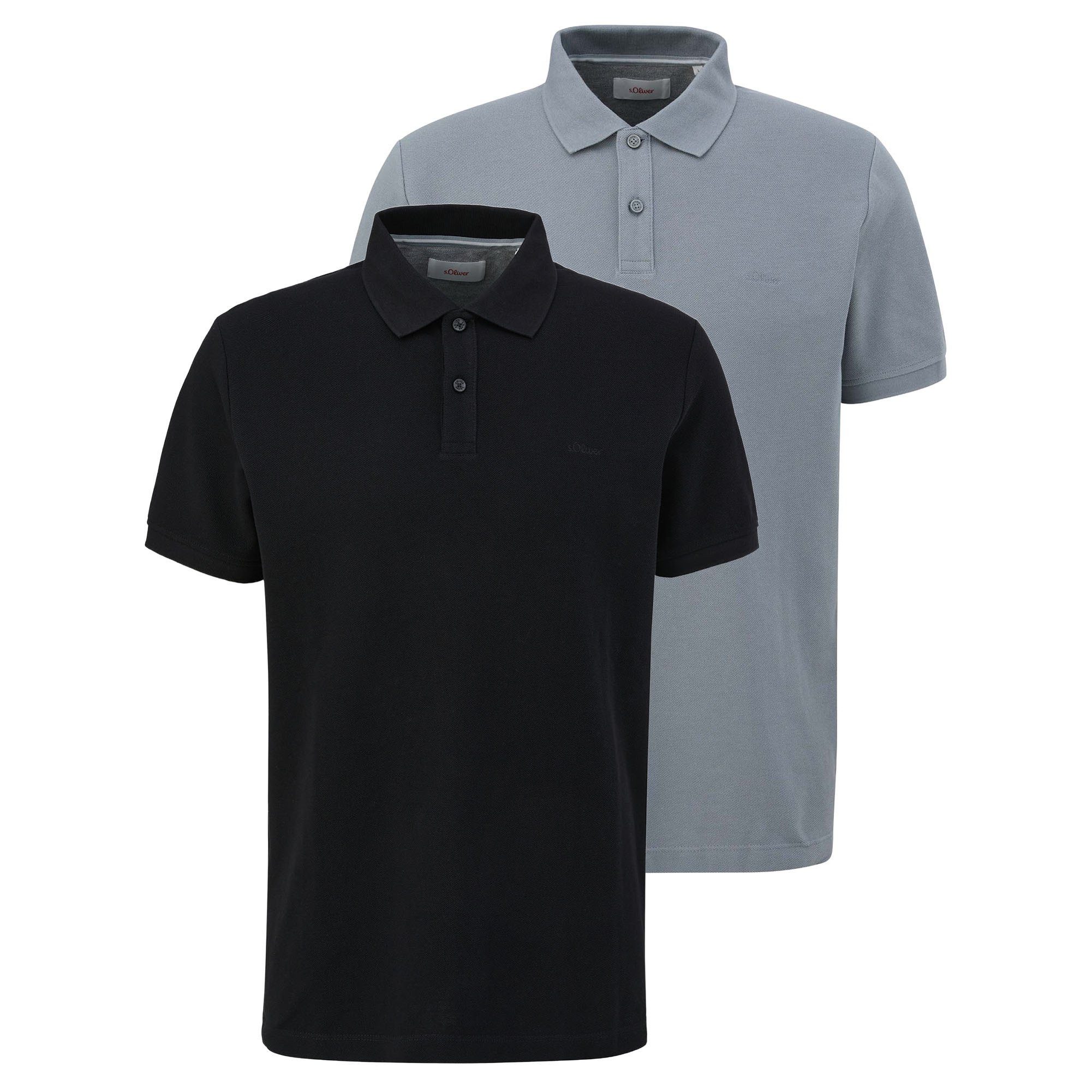 Poloshirt Herren Poloshirt 2er Pack Baumwolle