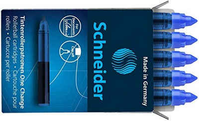 SCHNEIDER Tintenroller Schneider One Change 185403 BLAU, Packung mit 5 Stück
