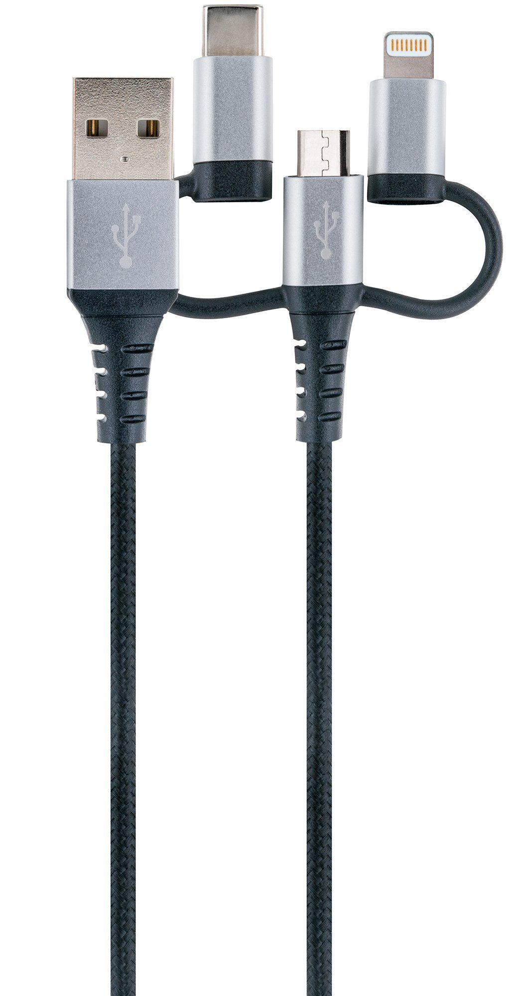 Schwaiger »LKU100 533« Smartphone-Kabel, USB 2.0 A Stecker / USB Micro B  Stecker / Apple® Lightning Adapter / USB 3.1 (Type C) Adapter, (150 cm)  online kaufen | OTTO