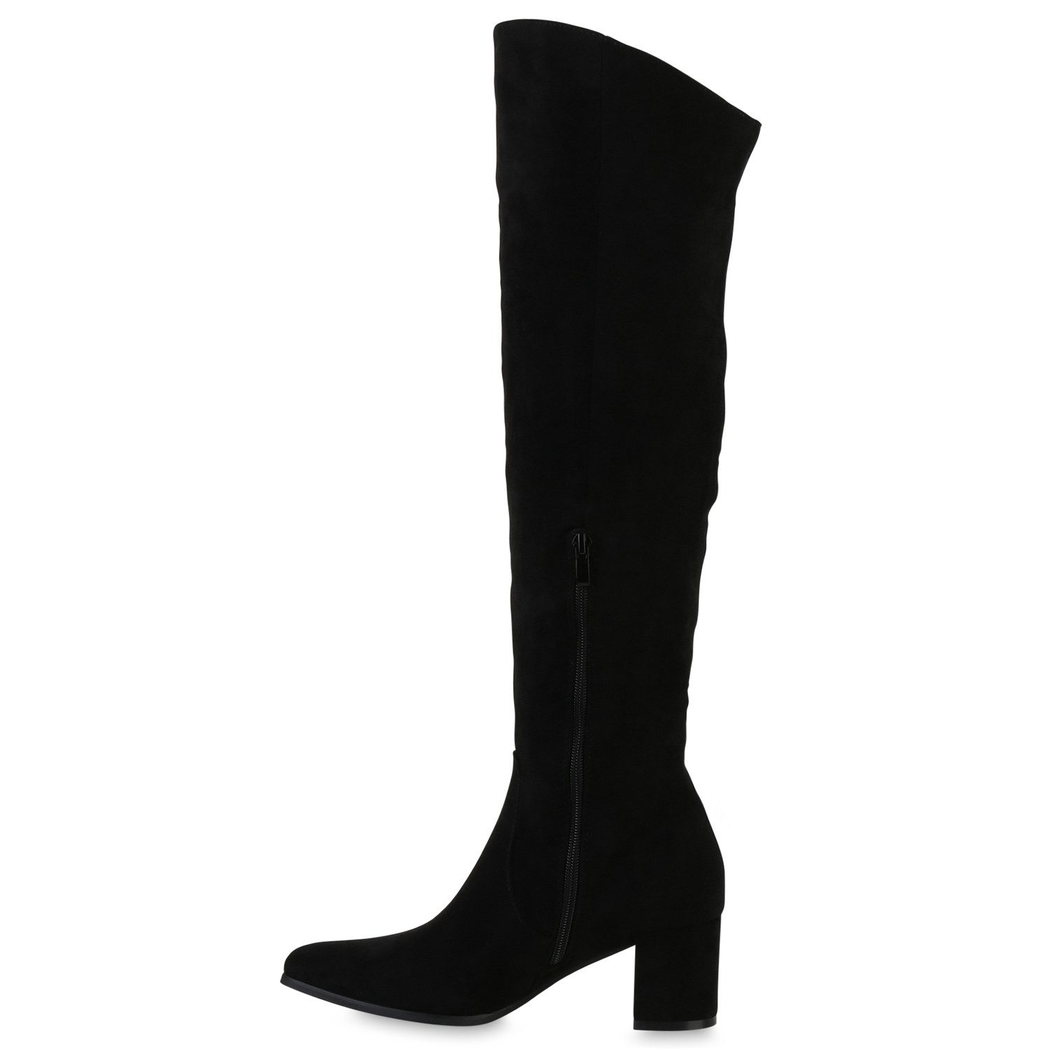 VAN HILL 841857 Overkneestiefel Damen Overknees günstig online kaufen