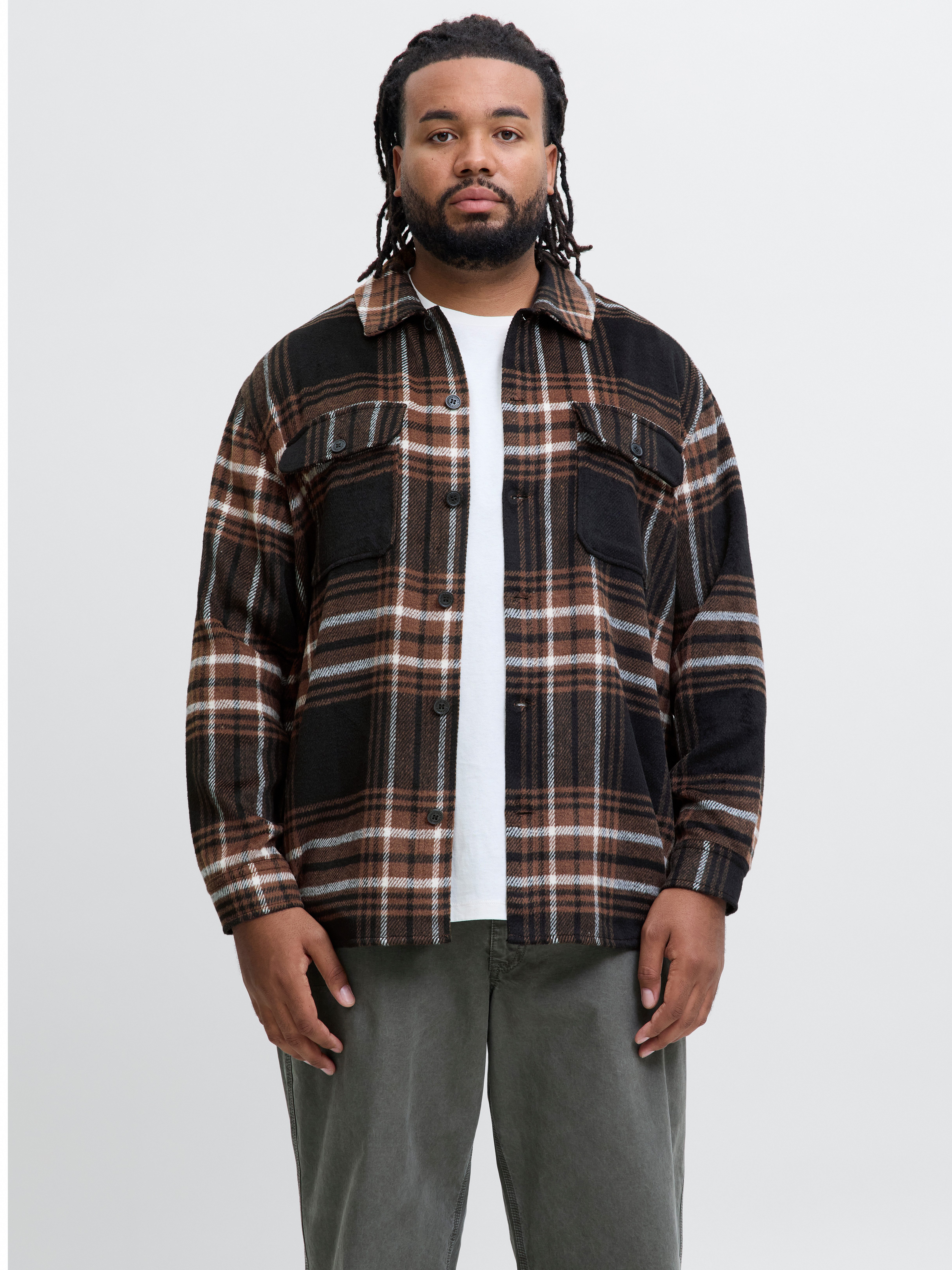 Jack & Jones PlusSize Langarmhemd JJEBRADLEY OLLIE OVERSHIRT LS NOOS PLS günstig online kaufen
