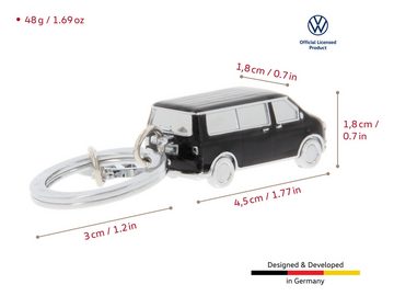 VW Collection by BRISA Schlüsselanhänger Volkswagen Schlüsselring, Schlüsselbund, Accessoire im schwarzen T5 Bulli Bus Design