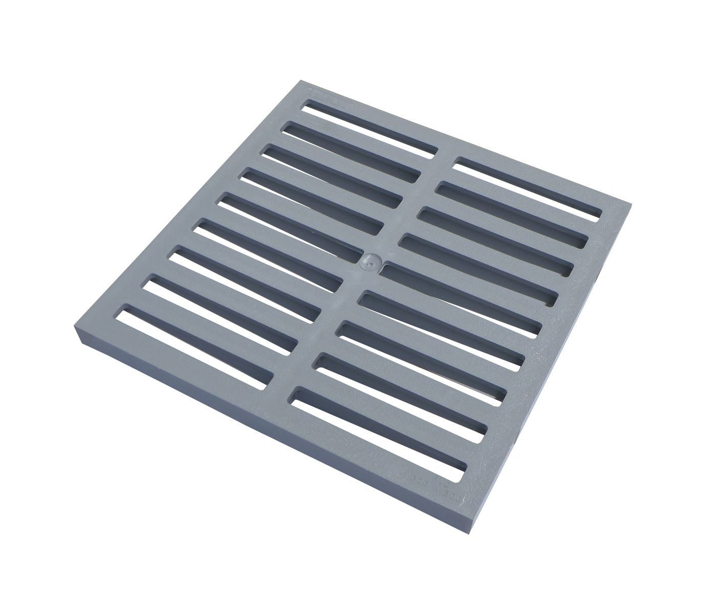 Marley Deutschland GmbH Erdschacht Kunststoffrost für Einlaufschacht Rahmen Nennmaß: 300x300mm, 30x30x2 cm, 1-St., stabil, begehbar, laugen- und säurebeständig